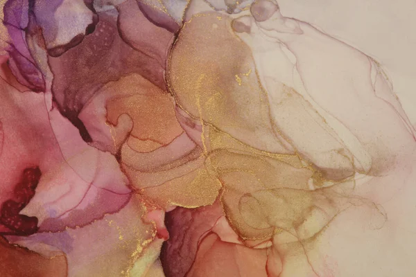 Art Abstraktní Akvarel Průtok Skvrnité Malby Barva Plátno Mramorové Textury — Stock fotografie