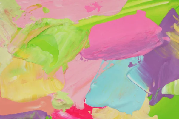 Óleo Moderno Pared Pintura Manchas Acrílico Textura Abstracta Color Pastel — Foto de Stock