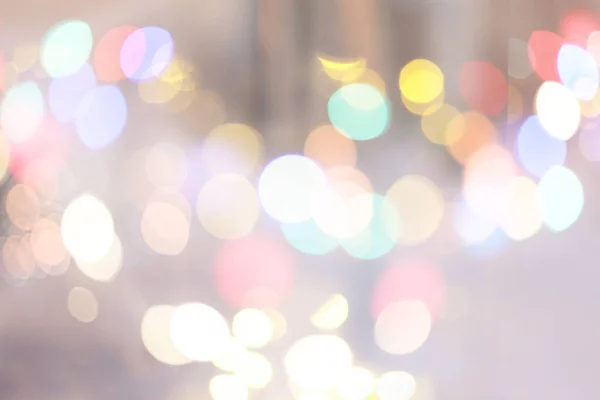 ソフトフォーカス煙アブストラクトシティライトブラー点滅 光と影のパステルカラー水平背景 — ストック写真