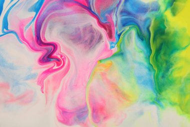 Sanat soyut akışı akrilik ve suluboya mermer lekeli duvar döker. Renk dalgası modern yatay doku arkaplanı.