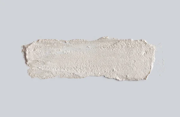 Oil Acrylic Smear Relief Brushstroke Blot Gray Wall Abstract Texture — Stok fotoğraf