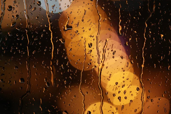 Water Drops Blur Soft Focus Illumination Horizontal Copy Space Background — Stok fotoğraf