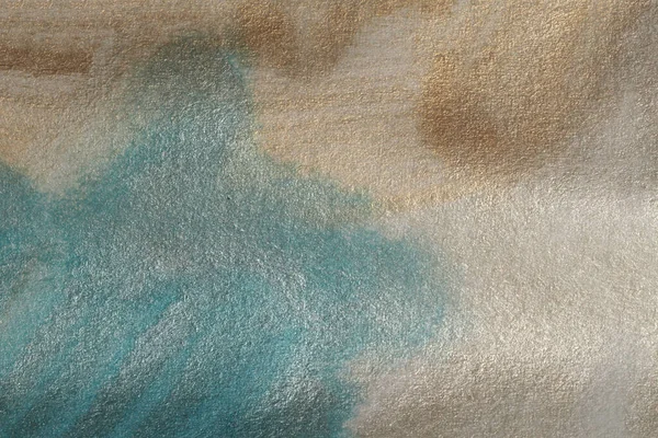 柔らかいぬれた水彩紙の質感の光と影の塗装壁 抽象的な真珠層 ベージュの大理石のコピースペース背景 — ストック写真