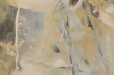 Oil and Acrylic smear blot painting wall. Abstract texture brown, beige color stain brushstroke background.