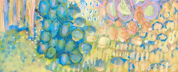 Art Watercolor Acrylic Smear Brushstroke Blot Pastel Pencil Elements Abstract — Stock fotografie
