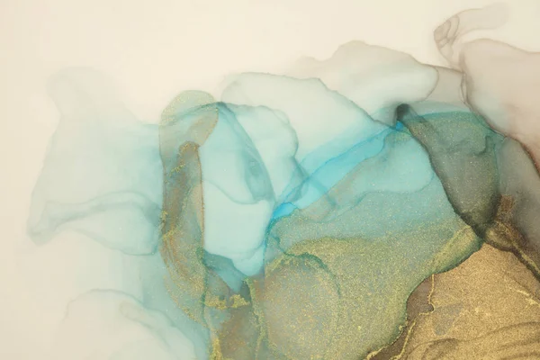 Art Abstract Watercolor Alcohol Ink Flow Blot Painting Marble Texture —  Fotos de Stock