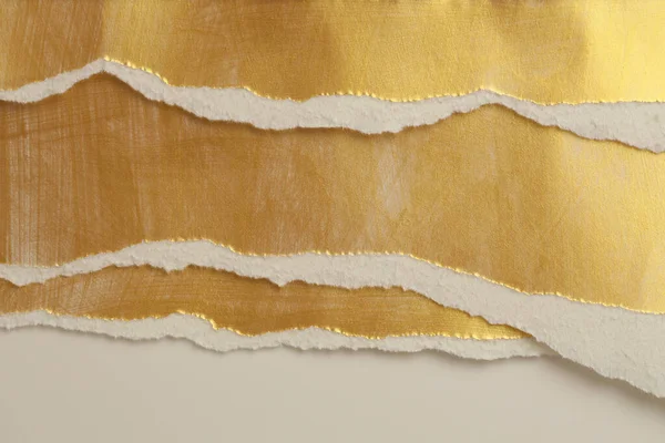 Altın Rengi Bronz Açık Bej Üzerine Boş Doku Kağıtları Doku — Stok fotoğraf