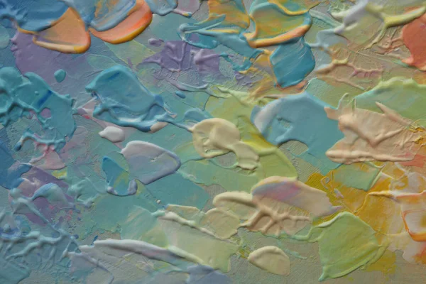 Художня Олія Акриловий Мазок Розмалюють Полотном Стіни Абстрактна Текстура Пастельного — стокове фото
