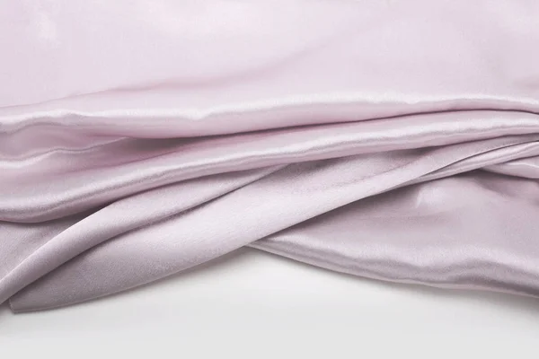 Pink Silver Nacre Wave Fabric Silk Abstract Texture Horizontal Copy — Stock Photo, Image