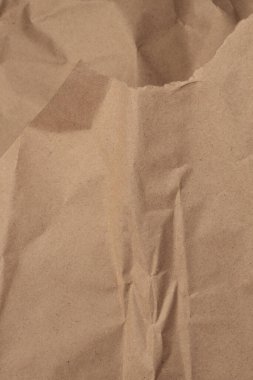 Alçı defteri buruşmuş bej paket eski el işi kağıt boş doku kopyalama arkaplanı.