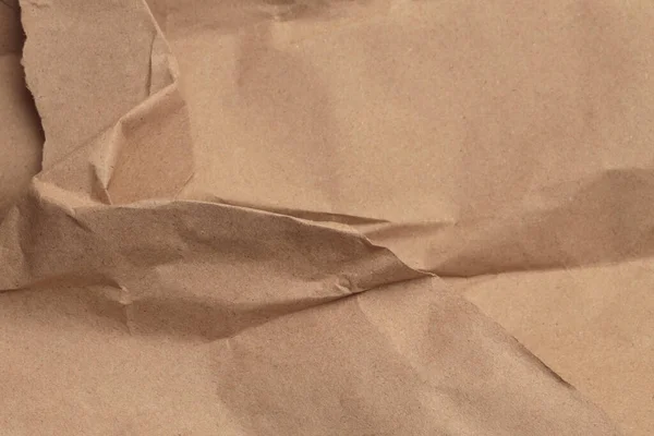 Alçı Defteri Buruşmuş Bej Paket Eski Işi Kağıt Boş Doku — Stok fotoğraf