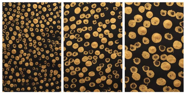 Kunst Moderne Und Acrylfarbe Fleck Leinwand Malpapier Abstrakte Textur Gold — Stockfoto