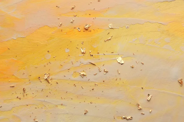 Umělecký Olej Akrylátový Nátěr Skvrnité Plátno Malované Zlatým Třpytem Abstraktní — Stock fotografie