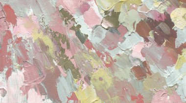 Sanat yağı ve akrilik leke bezi duvar boyası. Soyut bej rengi leke fırça darbesi dokusu arkaplanı.