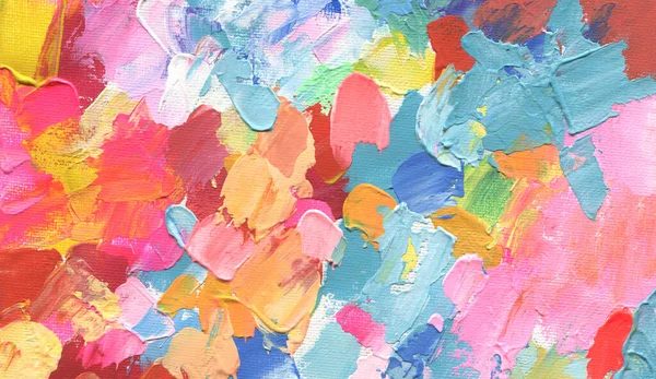 Художественное Масло Акриловое Пятно Холст Стены Живописи Абстрактный Цвет Пятна — стоковое фото