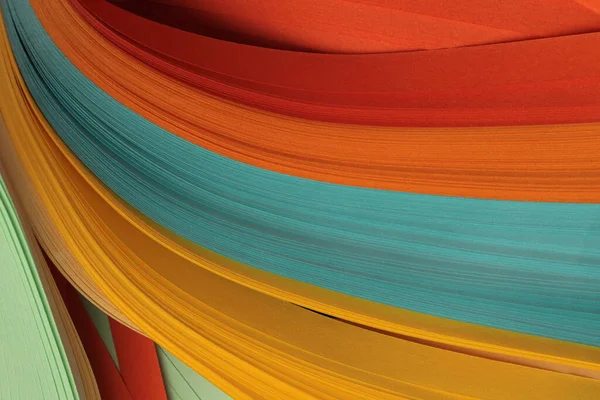 Color Tira Papel Ondulado Fondo Textura Abstracta — Foto de Stock
