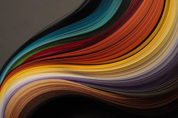 Color Tira Papel Línea Onda Fondo Textura Abstracta —  Fotos de Stock