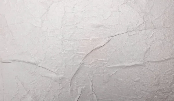 Vazio Amassado Molhado Ofício Papel Branco Textura Cópia Espaço Parede — Fotografia de Stock