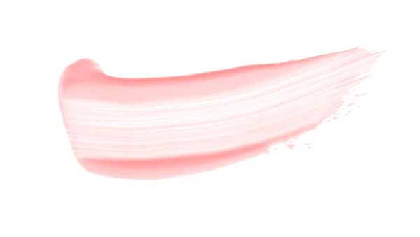 Абстрактний Мазок Акрилового Рожевого Кольору Ізольовані Білому Тлі — стокове фото
