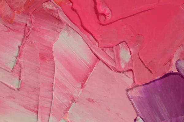 Художественное Масло Акриловое Пятно Холст Стены Живописи Абстрактный Розовый Цвет — стоковое фото