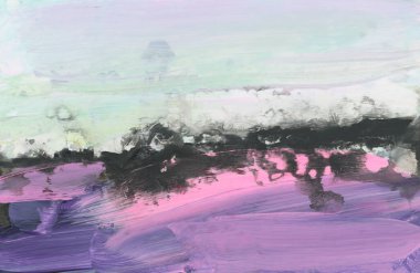 Sanat Yağı ve Akrilik lekeli fırça darbesi, soyut doku renk lekesi arkaplanı.