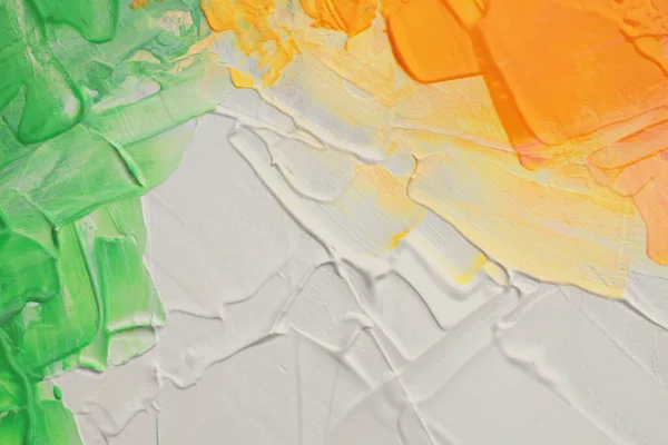 Художественное Масло Акриловое Пятно Холст Стены Живописи Абстрактный Неоновый Цвет — стоковое фото
