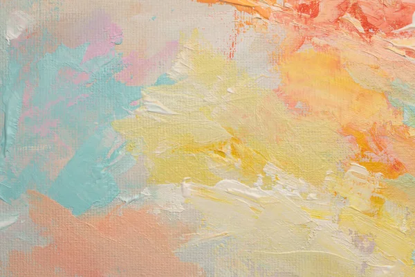Arte Óleo Acrílico Mancha Pintura Lona Blot Color Pastel Abstracto — Foto de Stock