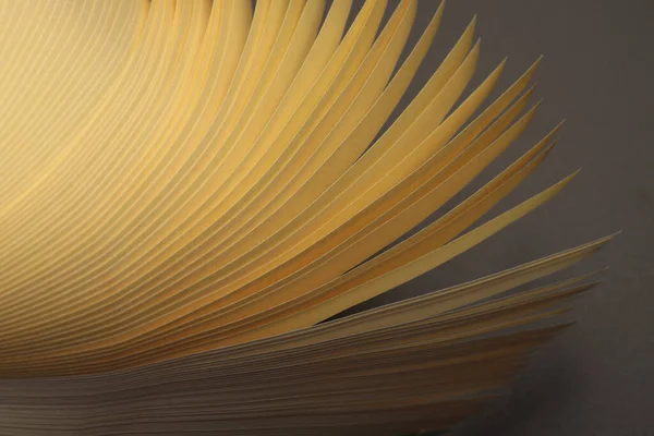 Amarillo Beige Color Tira Papel Ondulado Fondo Textura Abstracta — Foto de Stock