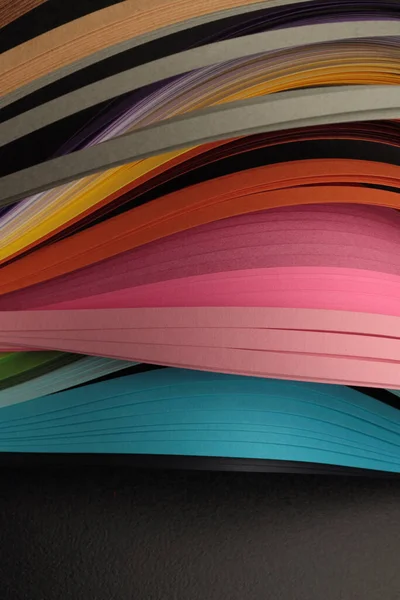 Kleurenstrip Golfpapier Abstracte Textuur Achtergrond — Stockfoto