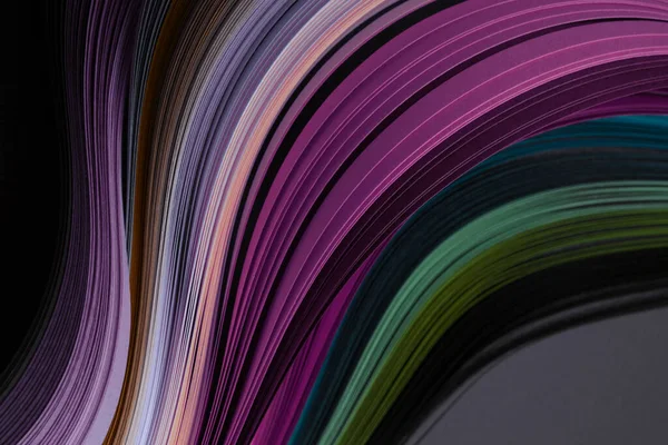 Arte Color Tira Gradiente Arco Iris Onda Línea Papel Textura — Foto de Stock