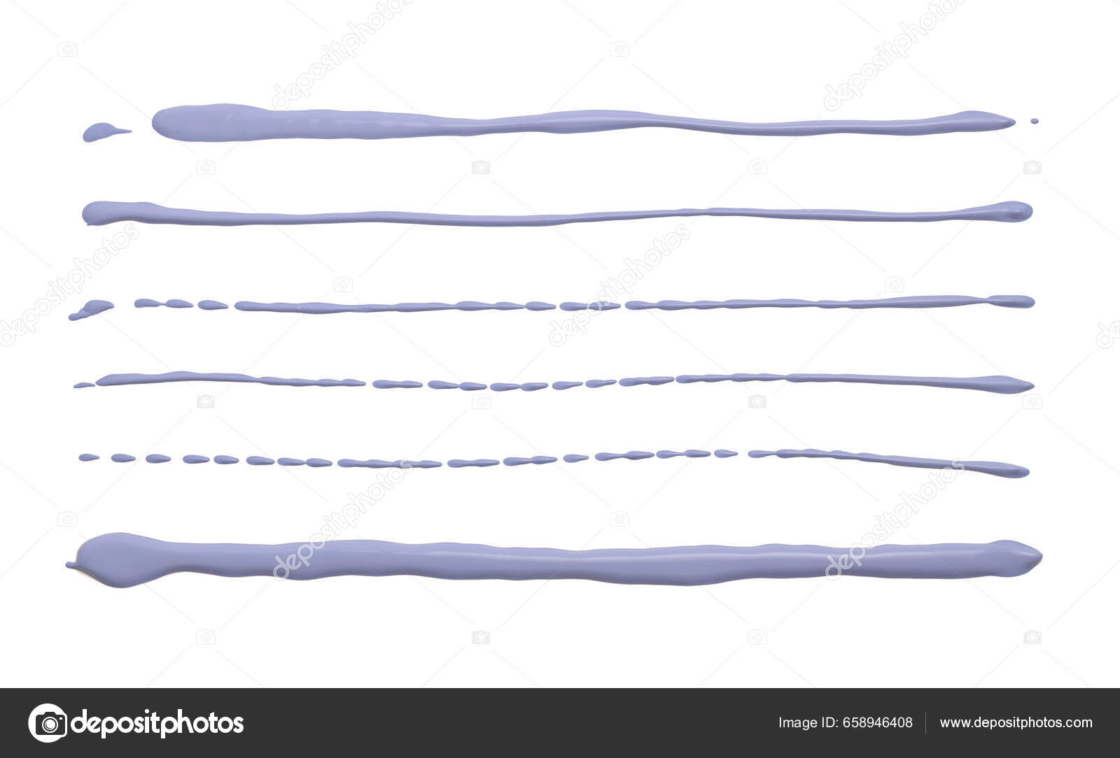 Blue Pastel Ink Color Smear Brush Stroke Stain Line Blot Stock Photo by ...