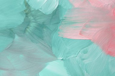 Sanat yağı ve akrilik leke bezi duvar boyası. Soyut doku pastel renk lekesi fırça darbesi dokusu arkaplanı.