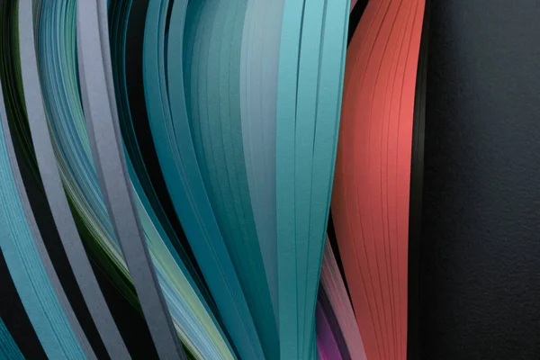 Color Tira Papel Ondulado Fondo Textura Abstracta —  Fotos de Stock