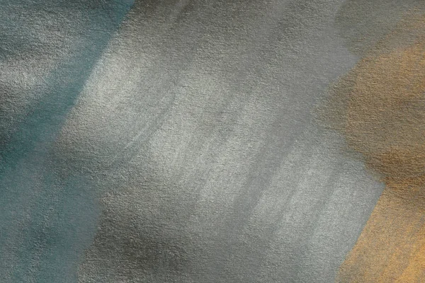 Nasse Aquarellpapier Textur Wellenlicht Und Schattenmalerei Abstraktes Perlmutt Silber Gold — Stockfoto