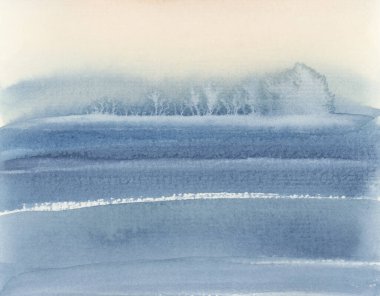 Islak kağıt dokusu üzerinde mürekkep ve akrilik duman lekesi lekesi.