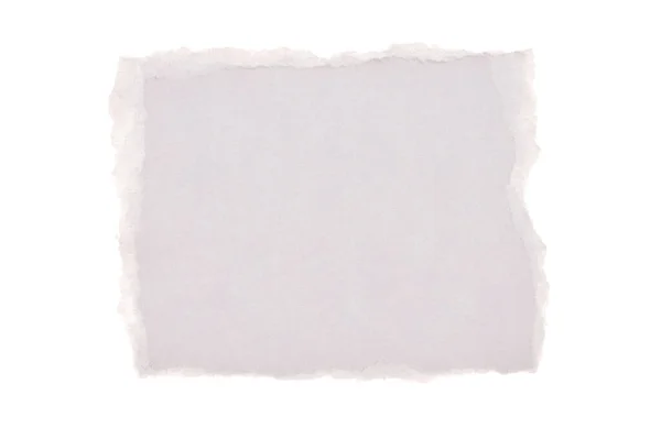 Torn Empty Pieces Texture Paper Isolated White Copy Space Background — Photo