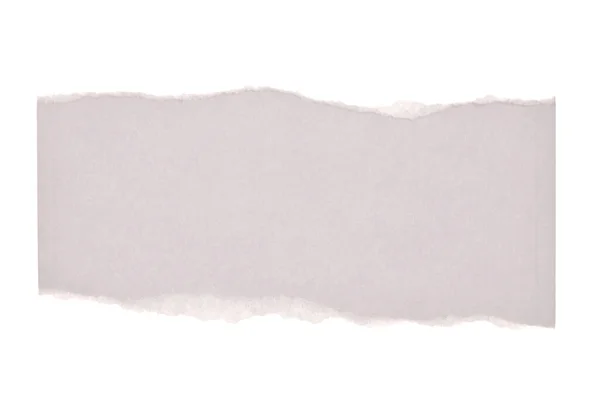 Обрізаний Порожній Текстурний Папір Ізольований Білому Фоні Копіювання — стокове фото