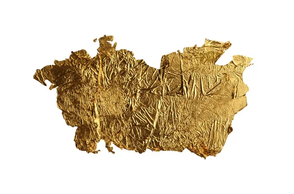 Złoty Brązowy Brokat Kawałek Papieru Pędzel Malowanie Plamy Plamy Streszczenie — Zdjęcie stockowe