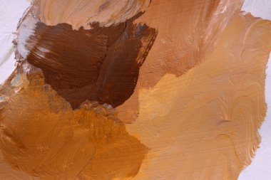 Doku yağı ve akrilik lekeli boya. Soyut renk lekesi fırça darbesi arka planı. Çağdaş sanat. Parça.