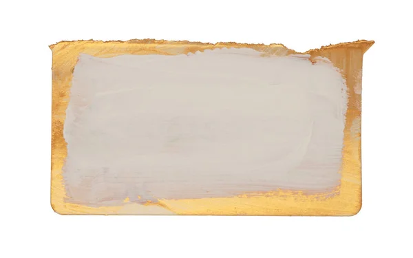 Torn Empty Old Grunge Pieces Texture Cardboard Paper White Background — Stok fotoğraf