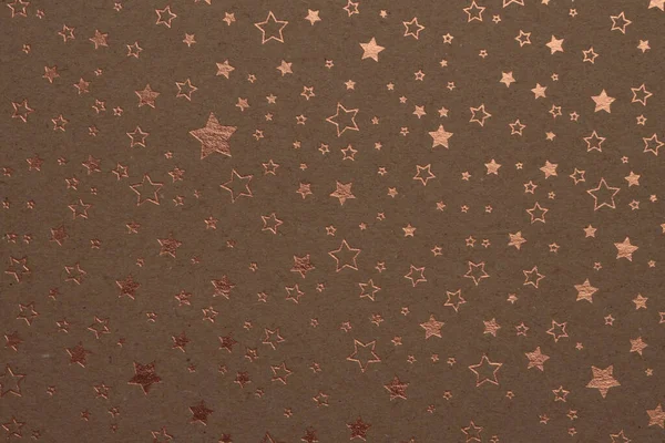 Scrapbook Beige Brown Paper Blank Star Gold Pattern Texture Relief — Stockfoto