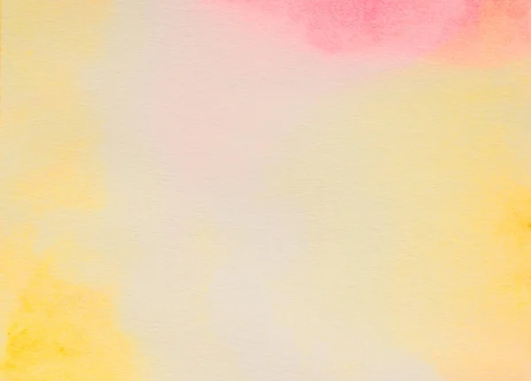 Пятно Бежевого Желтого Акварельного Дыма Фоне Мокрой Бумаги — стоковое фото