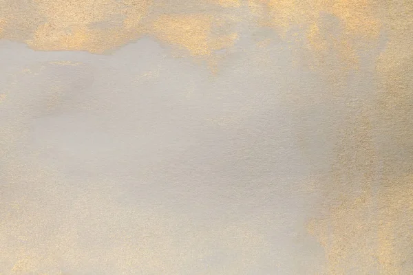 Стена Акварельной Бумаги Абстрактное Золото Перламутр Бежевый Мрамор Скопировать Космический — стоковое фото