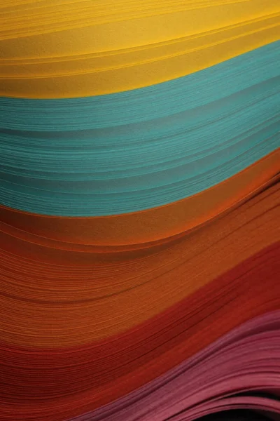 Цветная Полоска Волна Зерна Бумаги Абстрактный Текстурный Фон — стоковое фото