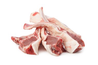 Çiğ kuzu eti, sığır eti hafif yiyecek arka planı.