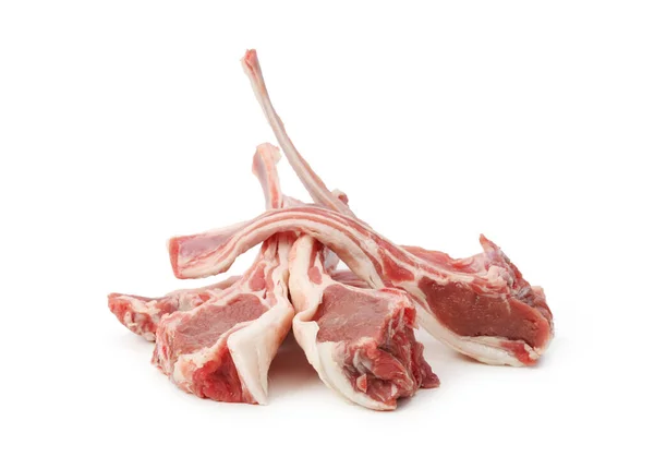 Cordero Crudo Carne Res Ligero Fondo Alimentario —  Fotos de Stock