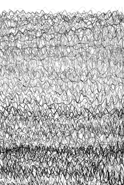 手描きのスクロールスケッチラインカオス落書きパターン クレヨンのテクスチャマーカーテクスチャアート抽象的な背景 — ストック写真