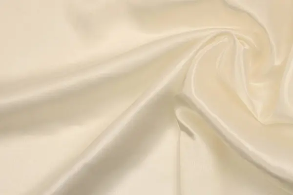 米色白色珍珠波丝面料 摘要纹理水平复制空间背景 — 图库照片