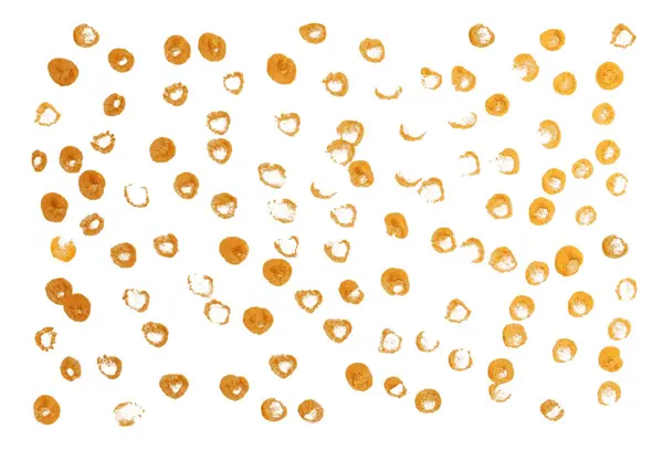 Guld Brons Glitter Pensel Målning Droppe Blot Utstryk Designelement Abstrakt — Stockfoto