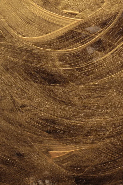 Wave Black Brown Gold Glitter Ink Smear Brush Stroke Stain — Stock Photo, Image